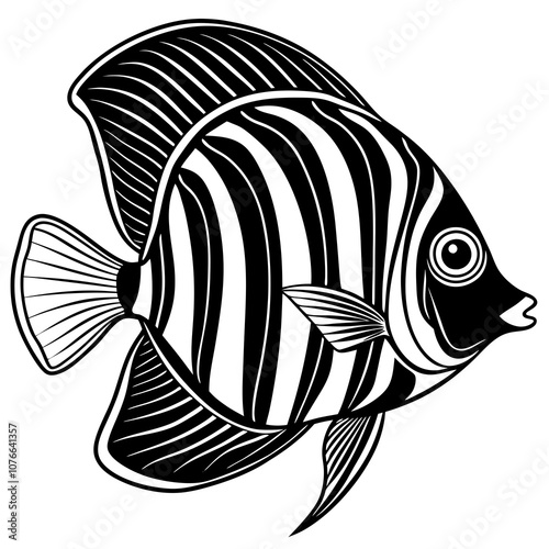 black and white fish