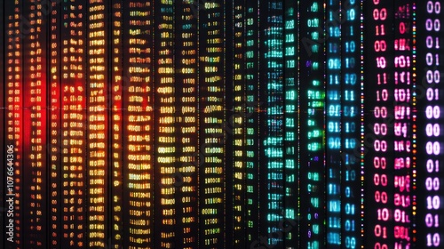 Wallpaper Mural Vibrant Digital Data Stream Background Torontodigital.ca