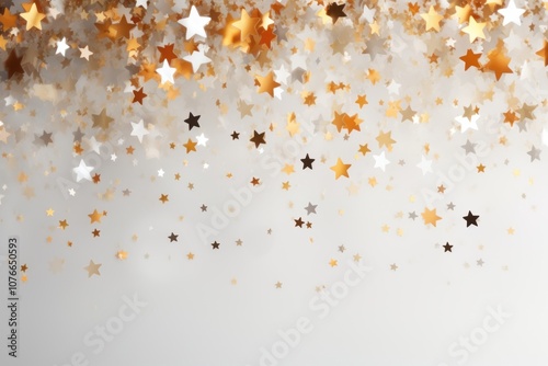 Confetti backgrounds gold star.