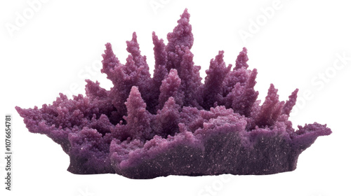 Purple sand explosion transparent background