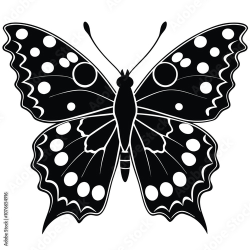 Map Butterfly vector illustrations on a white background.