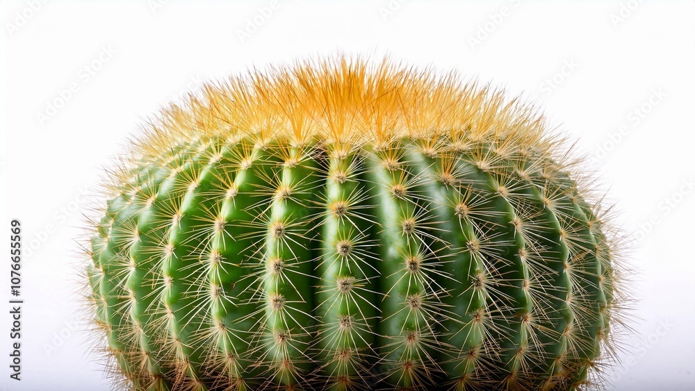Cactus plant isolated on white background highlighting spiky texture and vibrant green hue
Cactus plant isolated on white background highlighting spiky texture and vibrant green hue