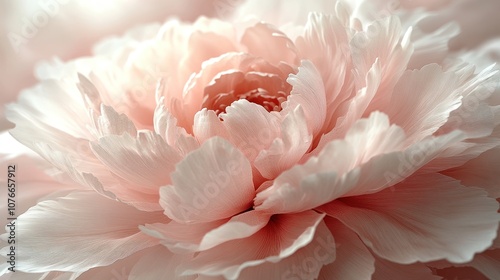 A close-up of a delicate pink flower showcasing its intricate petals.