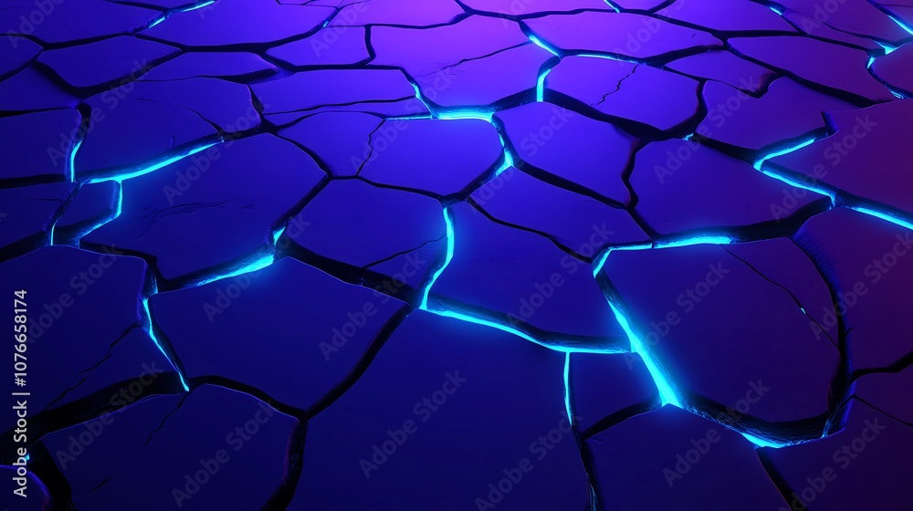 Fototapeta premium Cyberpunk-inspired metallic texture featuring a mix of neon light streaks and grunge elements, ideal for technology-driven and urban designs