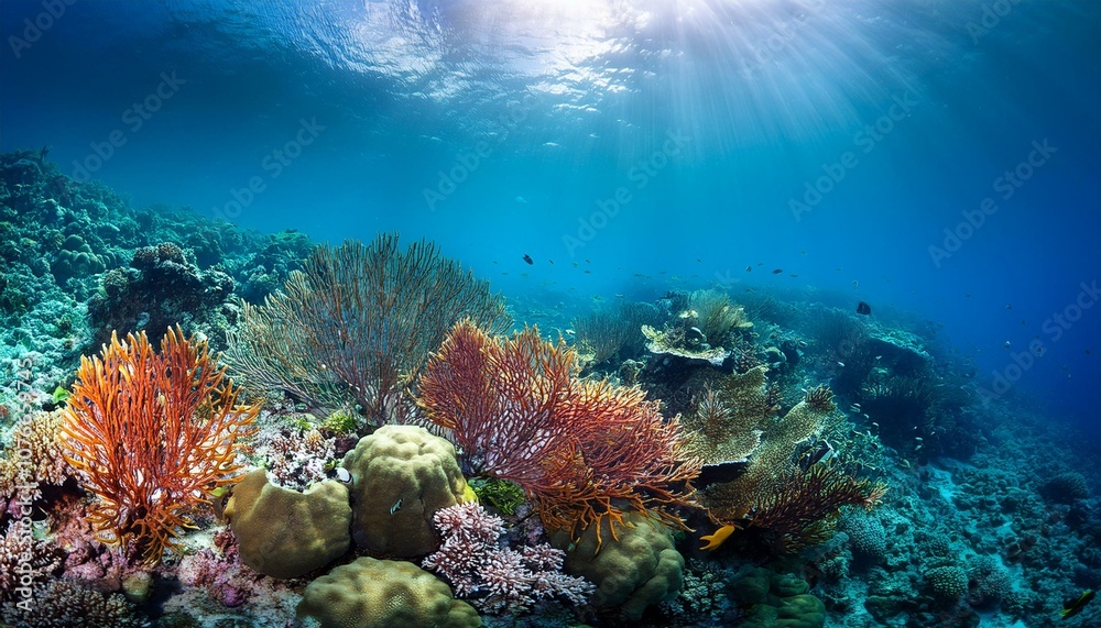 Fototapeta premium capture the essence of an underwater coral reef with a unique