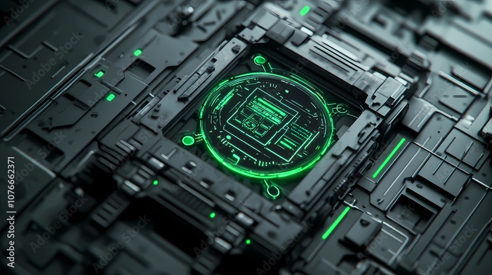 Fototapeta premium Cyberpunk-inspired metallic texture featuring a mix of neon light streaks and grunge elements, ideal for technology-driven and urban designs