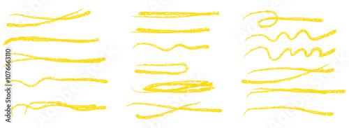 Charcoal strokes. Set of black hand drawn brush lines different forms on white background. Rough charcoal strokes. Collection of vector grunge brushes. Vector horizontal chalk lines drawn by hand.
