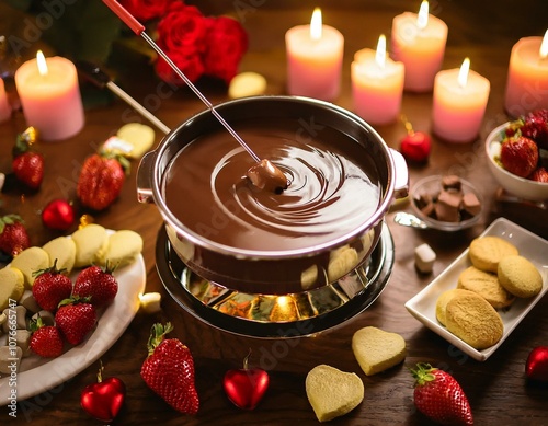 Chocolate Fondue - Decadent Dessert Experience photo