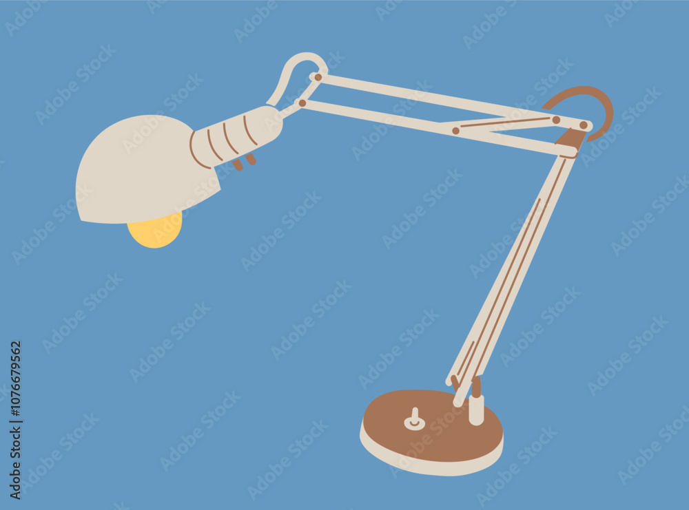 isolated table lamp night light in flat style in vector. interior icon for poster sticker design logo banner backgrounds isolated table lamp night light in flat style in vector. interior icon for poster sticker design logo banner backgrounds