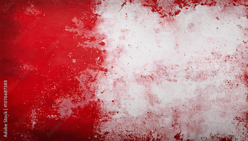 Naklejka premium Abstract rough red and white texture, grungy backdrop.