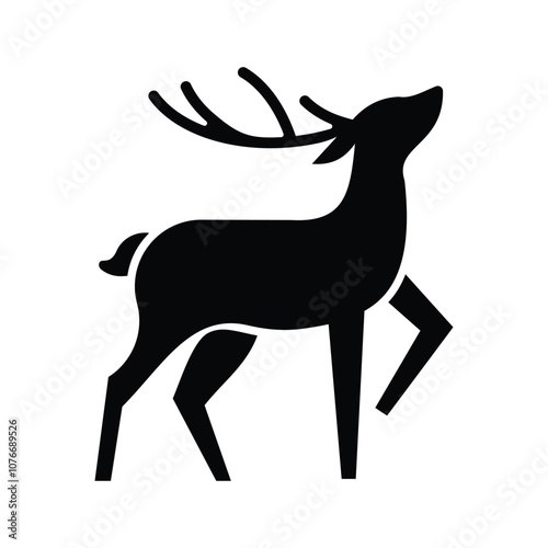 deer silhouette vector	