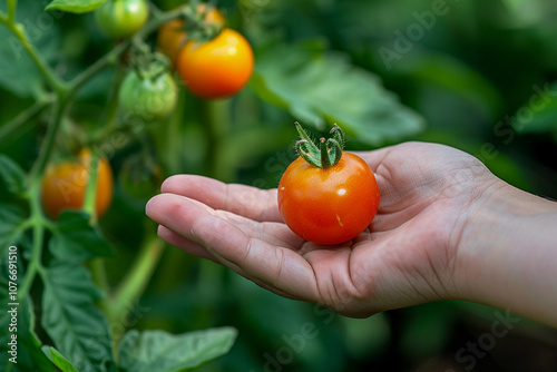 Greeting card with bright holiday composition for celebrate la tomatina photo