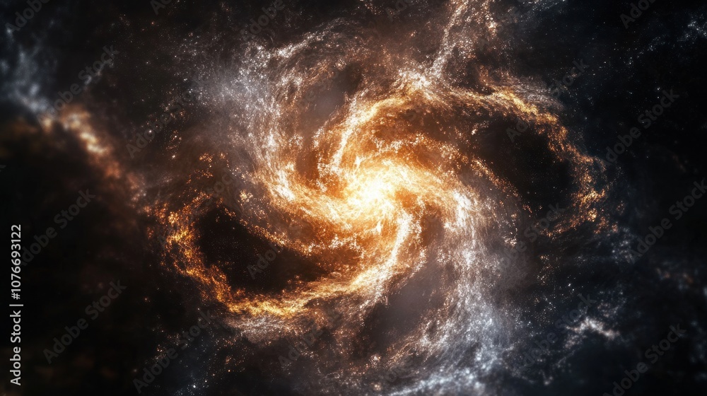 Spiral Galaxy in Deep Space Spiral Galaxy in Deep Space