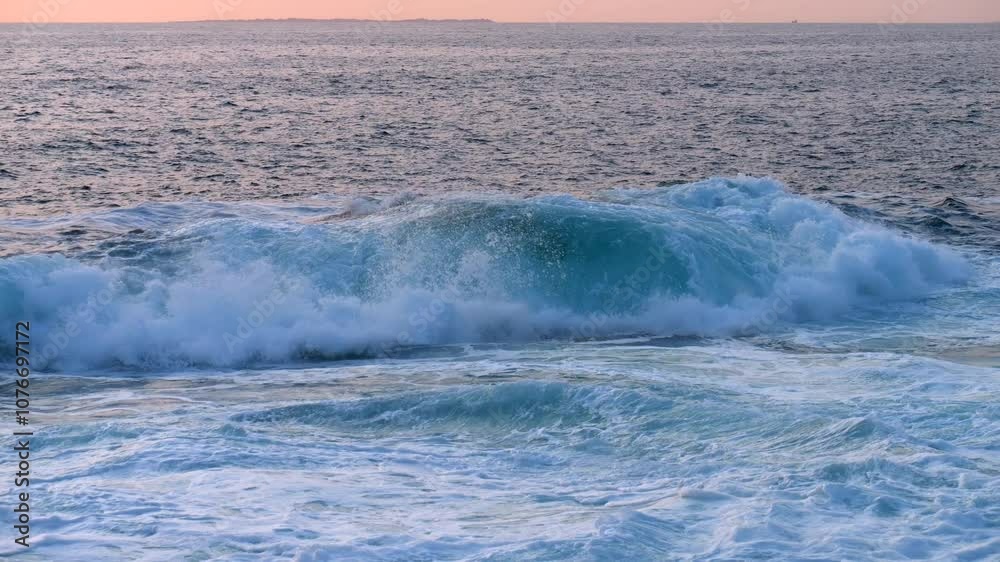 Wave crash against rocks. Rough ocean. Super Slow motion 4K Wave crash against rocks. Rough ocean. Super Slow motion 4K