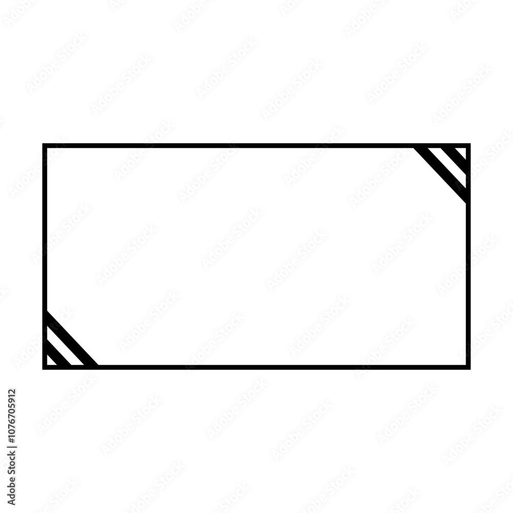Square Thin Border Frame Black Square Thin Border Frame Black