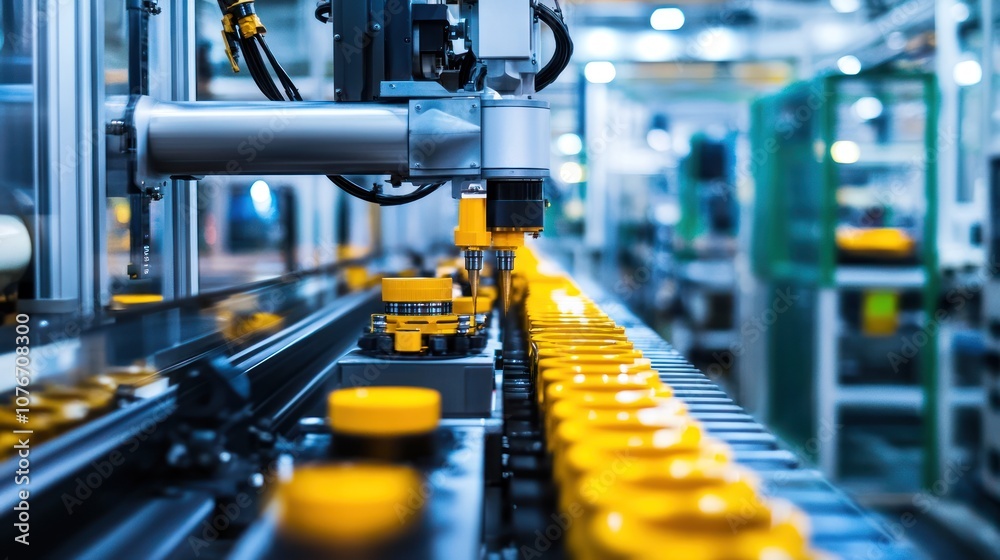 Naklejka premium Automated Production Line
