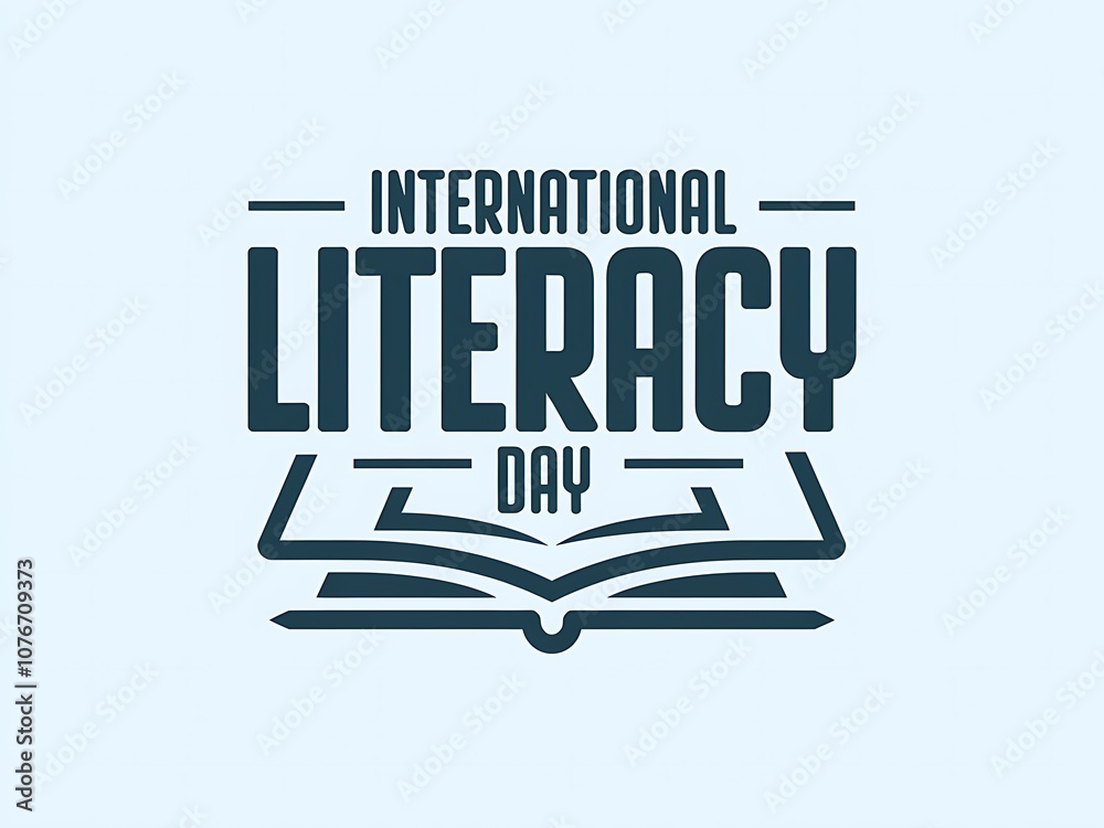 International Literacy Day with an Open Book Illustration International Literacy Day with an Open Book Illustration