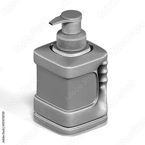 3D Realistic Car Engine Oil Bottle For Mockup – Transparent PNG Background, Editable Design