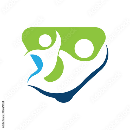 Human community non profit logo vector design
