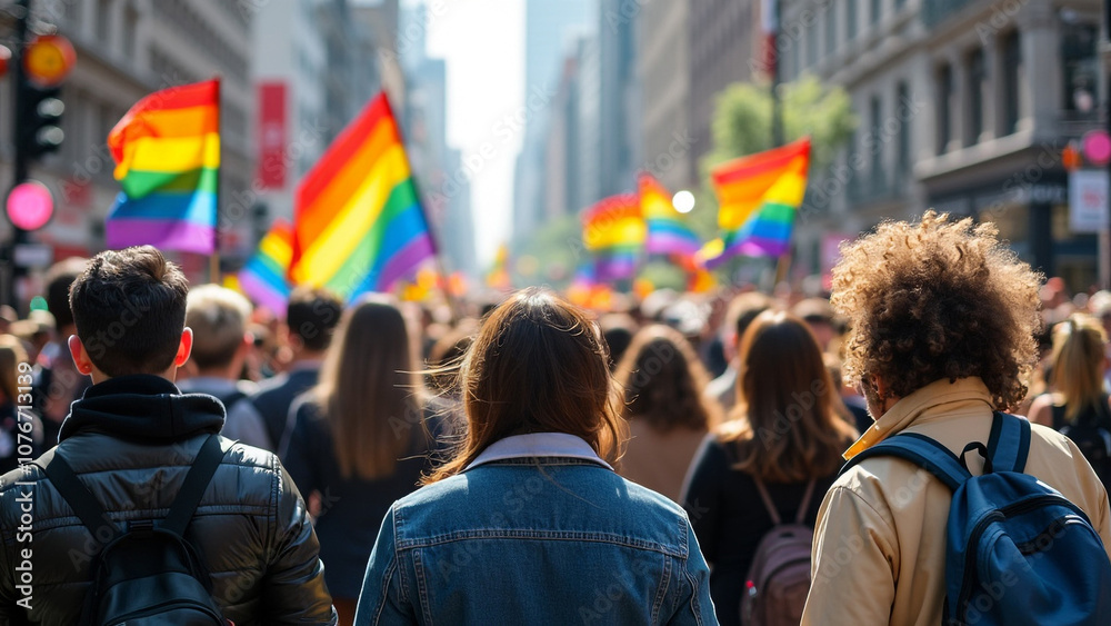 Vibrant LGBTQ Pride Parade Celebrating Unity and Diversity Vibrant LGBTQ Pride Parade Celebrating Unity and Diversity