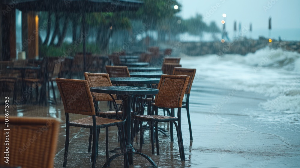 Rainy Beachside Cafe Rainy Beachside Cafe