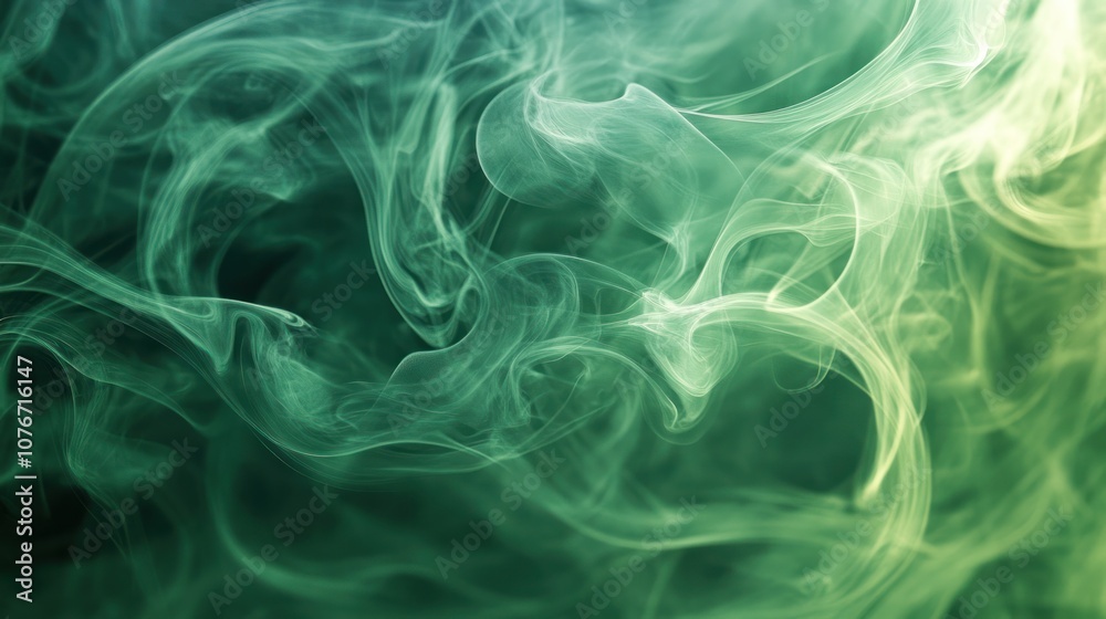 Abstract Green Smoke Abstract Green Smoke