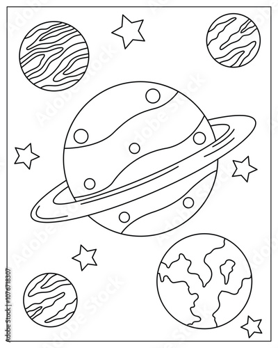 printable coloring pages of planets for kids