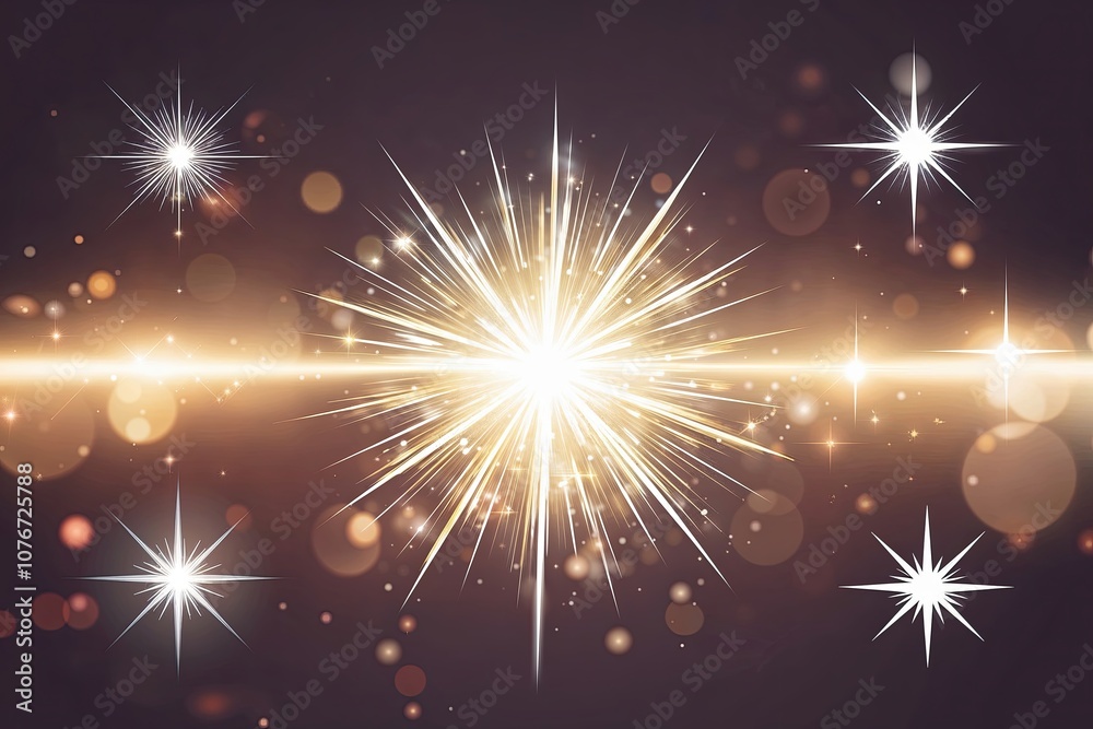 Naklejka premium Brilliant Reflections Featuring Sparkling Shine Icons