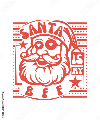 Santa is My Bff svg