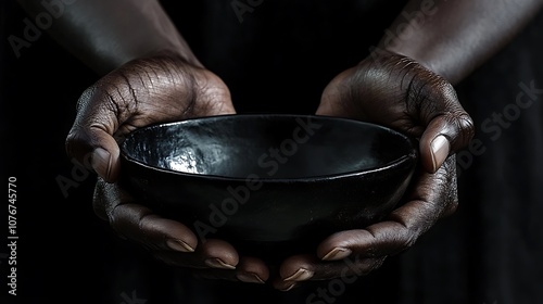 Empty Bowl Held in Hands