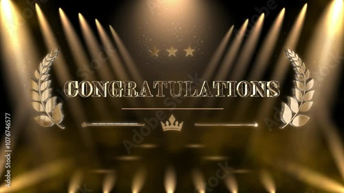 winner award gold stage
