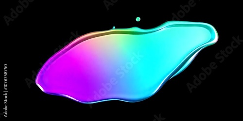 A vibrant and dynamic colorful splash captured against a black background
