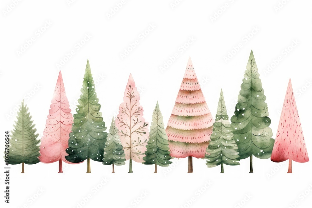 Fototapeta premium Christmas tree plant green.