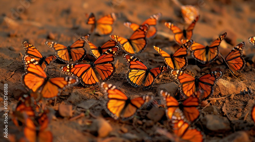 viceroy butterfly flowing out. Chrysalis flowing out 5 butterflies leaked footage shown together photo