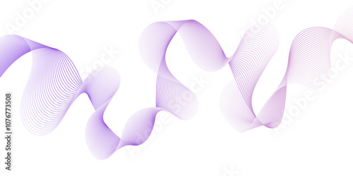 Abstract multicolor gradient wave lines vector background, twisted curve lines and blend effect, frequency sound wave lines, 3d contour line patterned background illustration.	