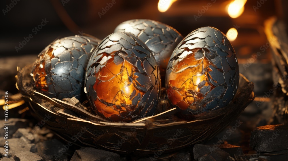 Dragon eggs. Mystics in the Middle Ages. Horror background. halloween. Dragon eggs. Mystics in the Middle Ages. Horror background. halloween.