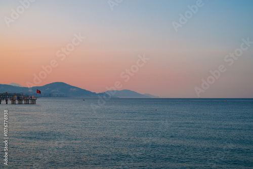 Beautiful sundawn scene on ...