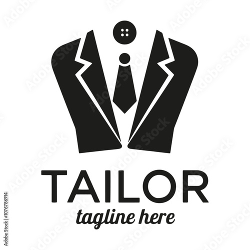 TAILOR LOGO Shirt and Tie Vector