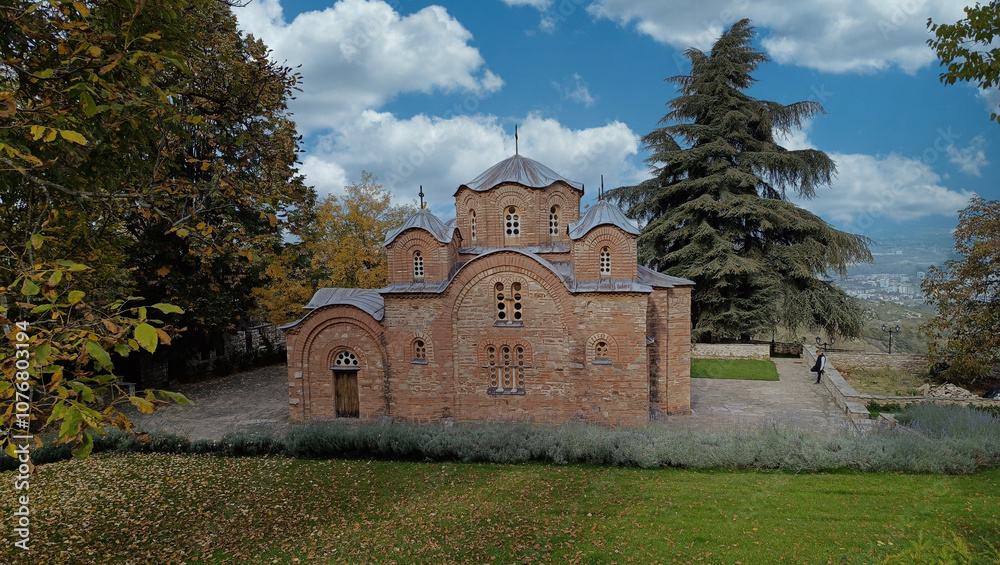 the monastery of sveti Pantelejmon close to Skopje Macedonia