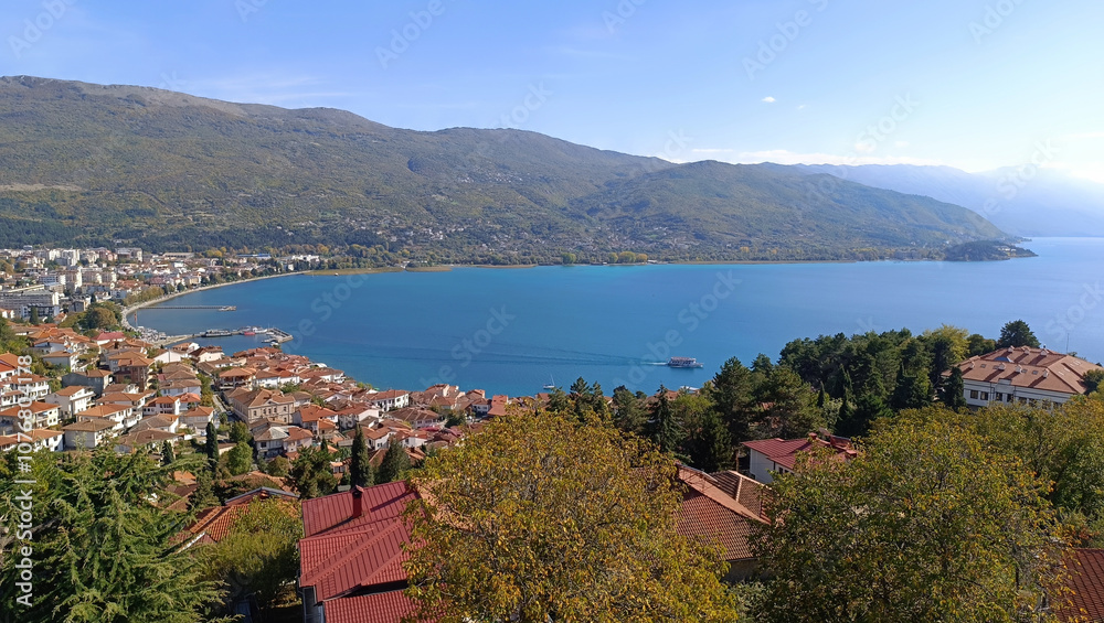 Fototapeta premium panoramic view of the city of Ohrid Macedonia