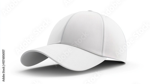 Blank White Baseball Cap Mockup