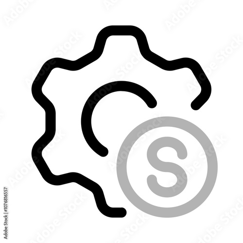 financial ordinance icon with duoline style, perfect for user interface projects