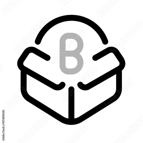 ico icon with duoline style, perfect for user interface projects