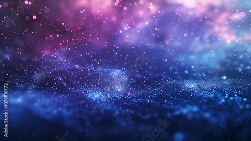 Abstract Glowing Blue and Purple Background