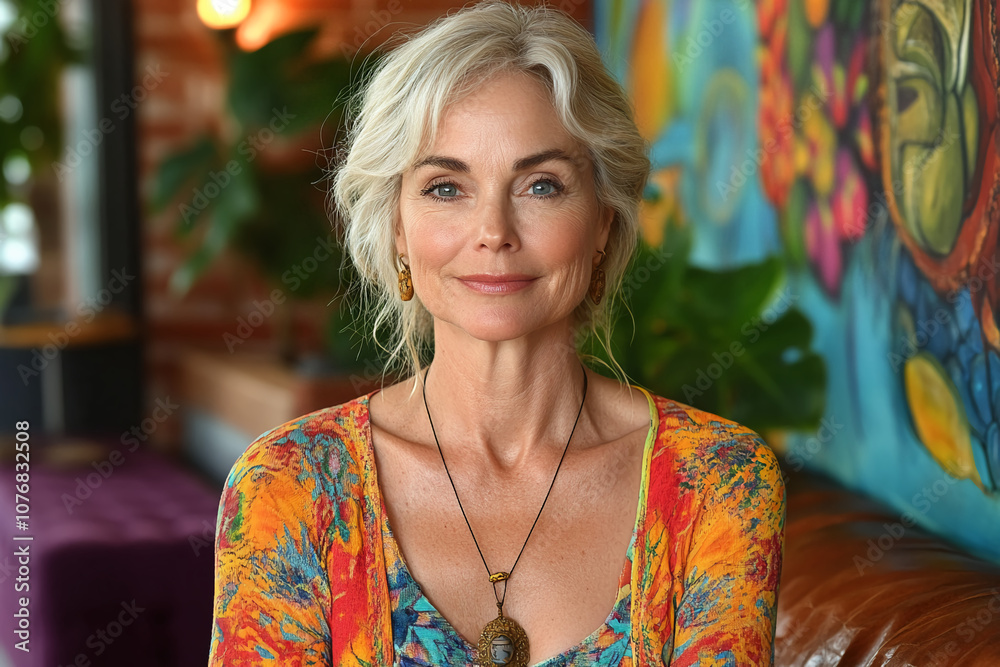 Naklejka premium Photo of a woman practicing meditation