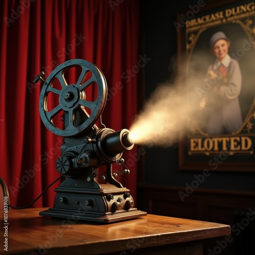 An antique sewing machine, a testament to the industrial revolution and the evolution of textile manufacturing