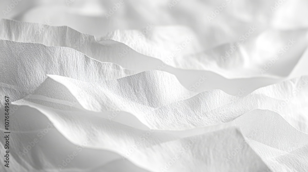 Obraz premium Close-up of white paper texture.