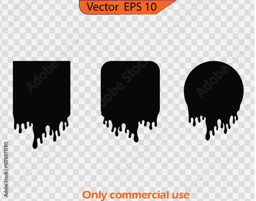 Vector illustration of  splashes. Spray painted texture. Paint splatter dots, graffiti drips and sprayed paints. Street art print. 