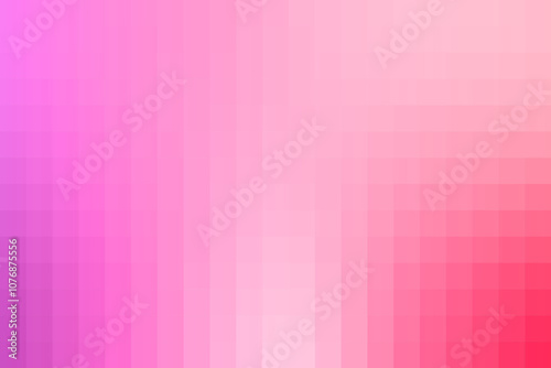 Pink and Purple Gradient Checkered Background. Geometric Mosaic Design. Abstract Backdrop.