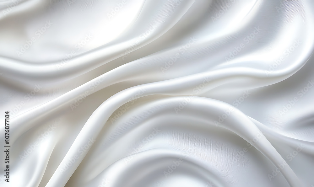 Obraz premium White backgrounds abstract silk. 